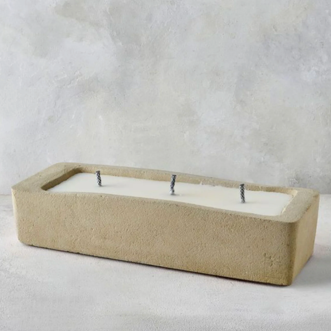 OUTDOOR MINÉREL TABLE CANDLE RECTANGLE