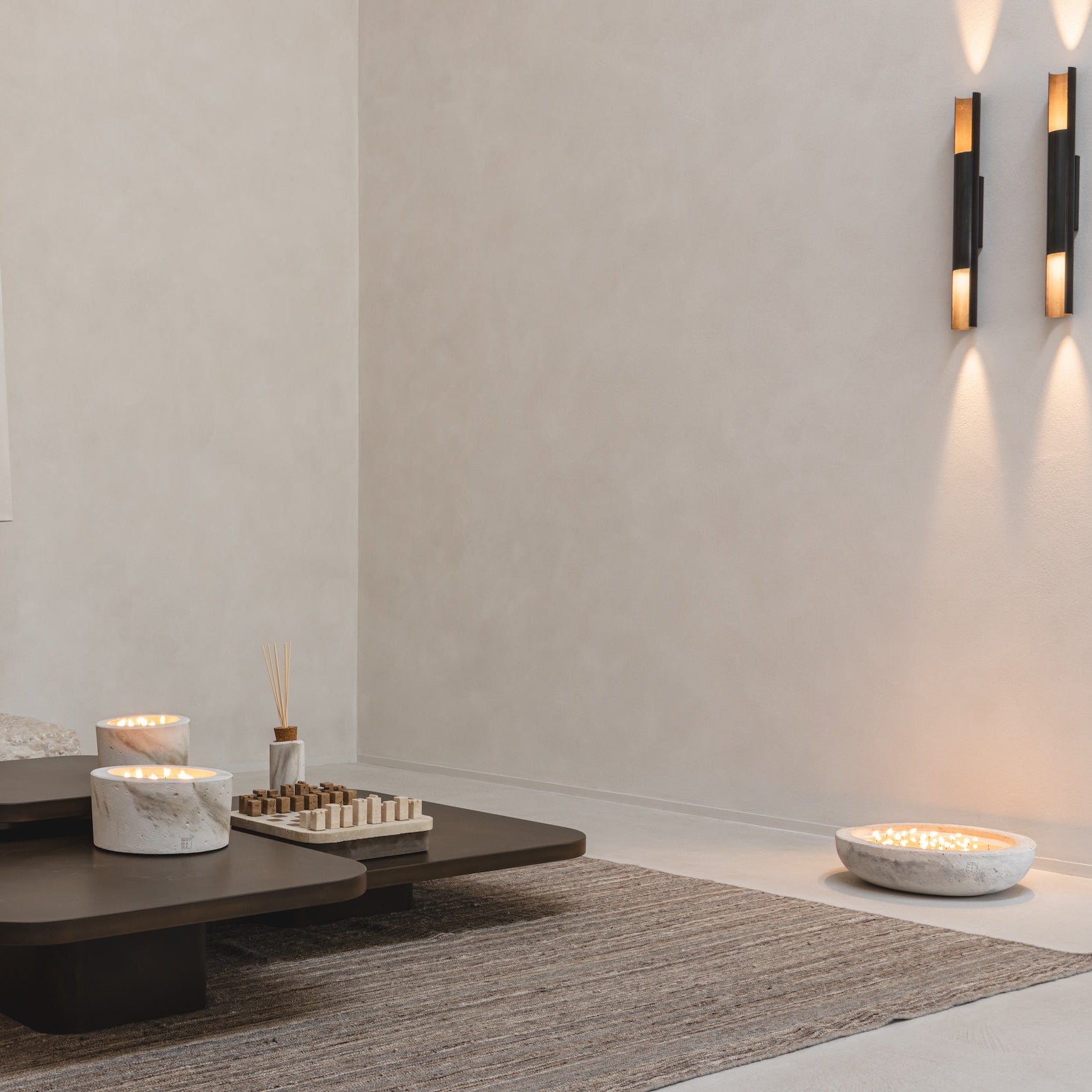 XL INDOOR MINÉREL CANDLE - ECRU