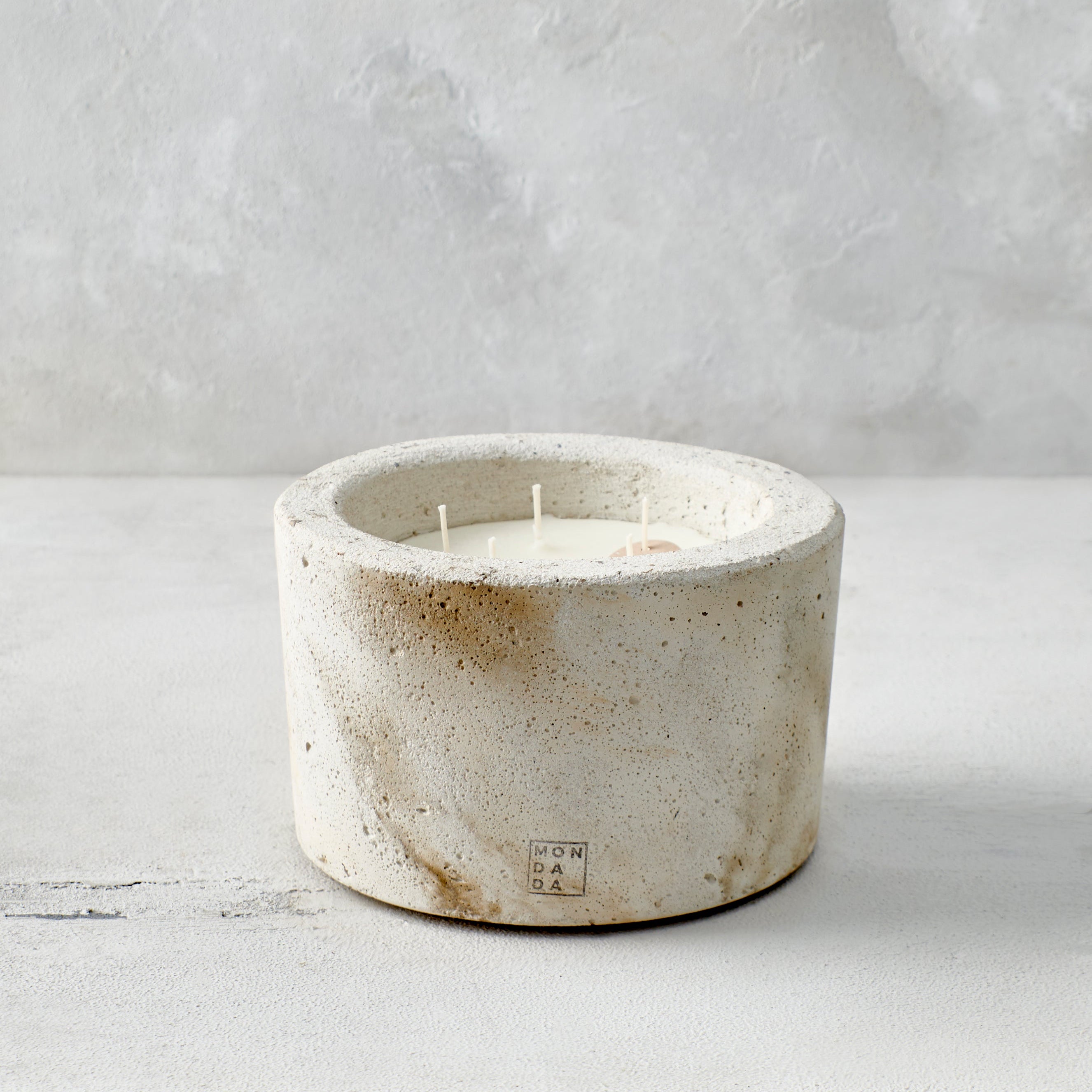 INDOOR MINÉREL LARGE CANDLE - ECRU