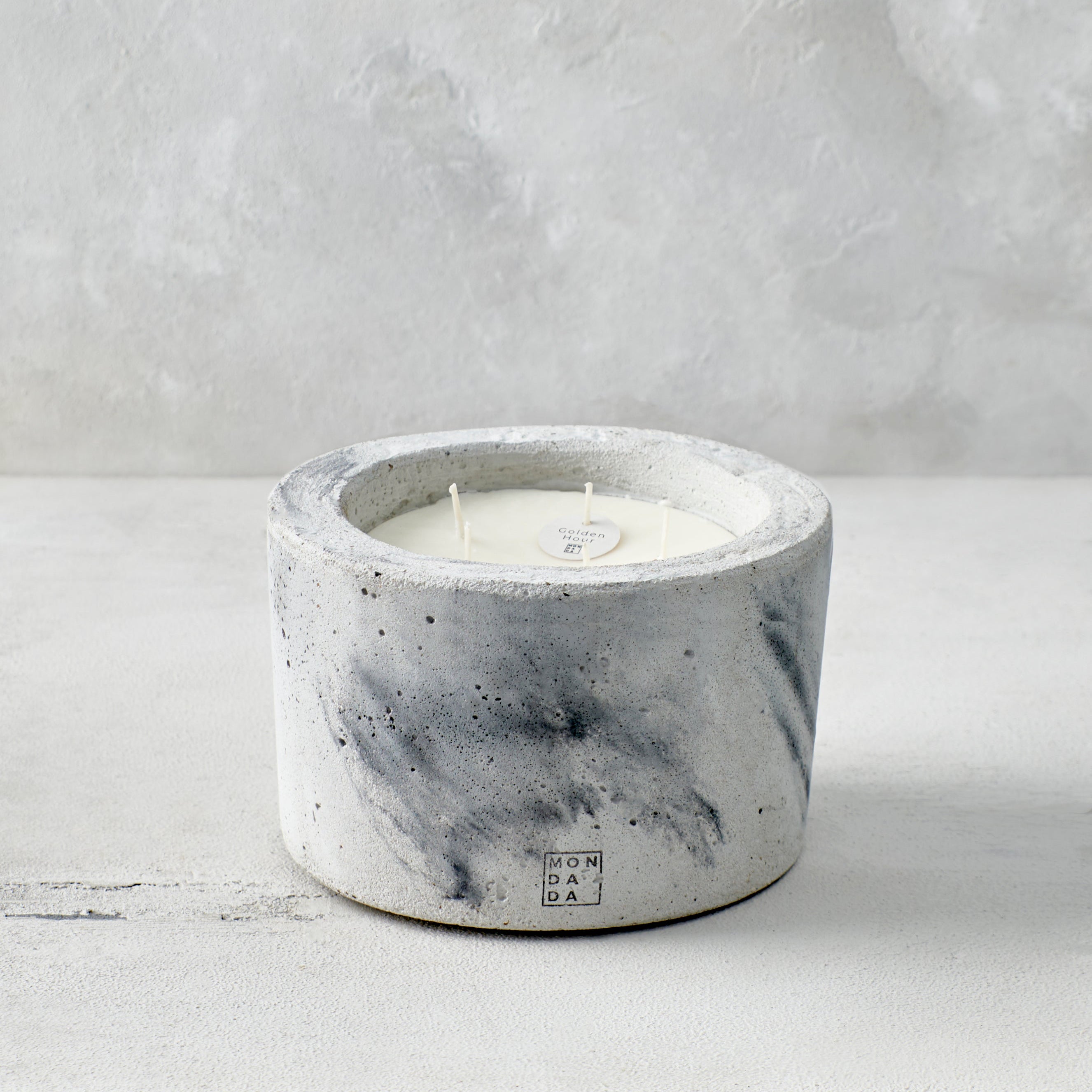 INDOOR MINÉREL LARGE CANDLE - GREY