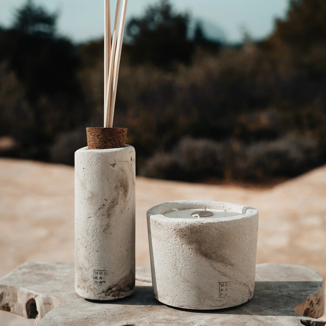 INDOOR MINÉREL BUNDLE - DIFFUSER & CANDLE ECRU