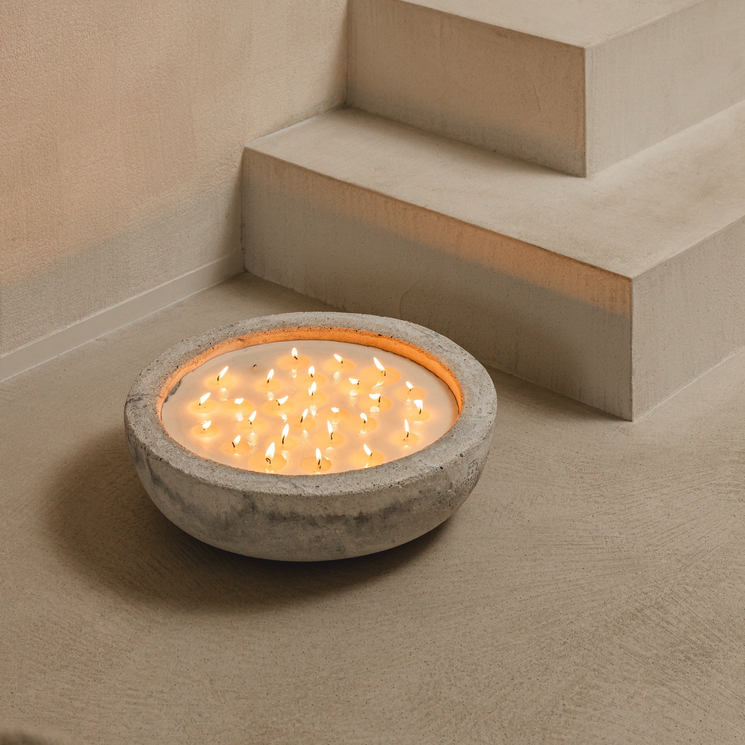 XXXL  INDOOR MINÉREL CANDLE - GREY
