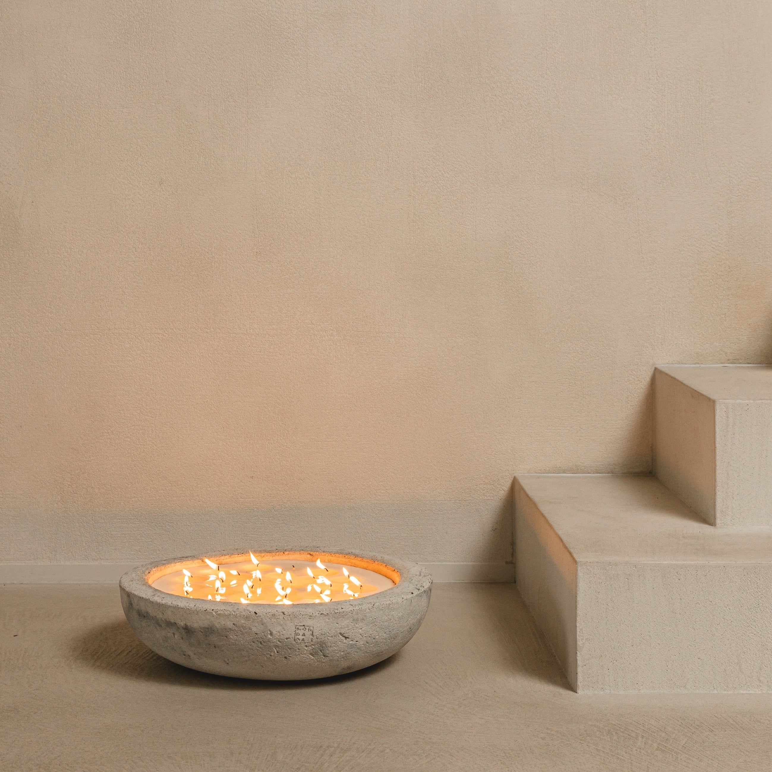 XXXL  INDOOR MINÉREL CANDLE - GREY