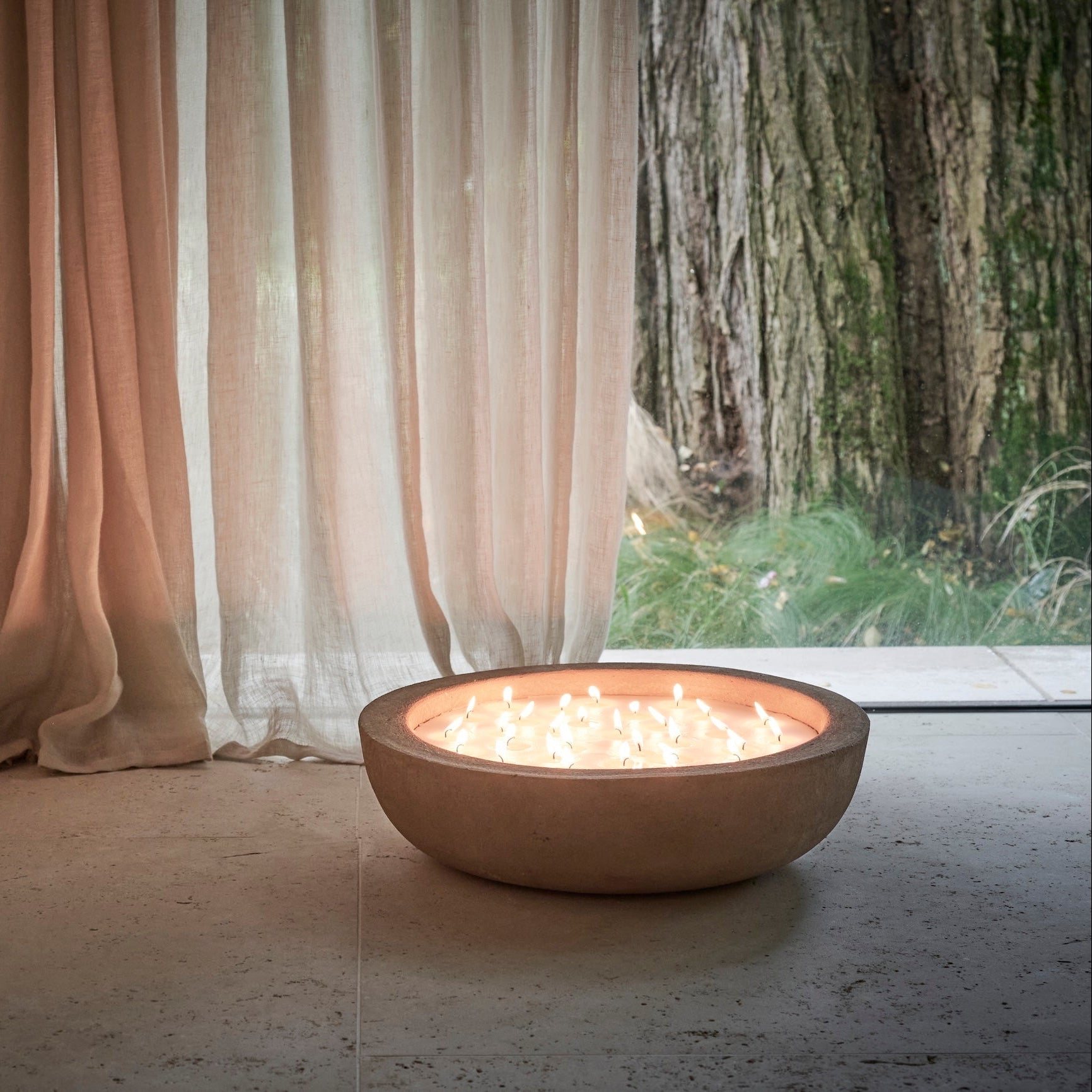 INDOOR MINÉREL XXXL CANDLE  - MUSTARD