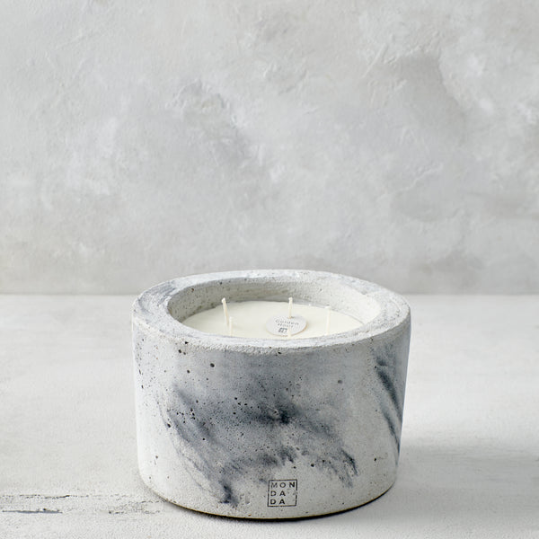INDOOR MINÉREL LARGE CANDLE - GREY