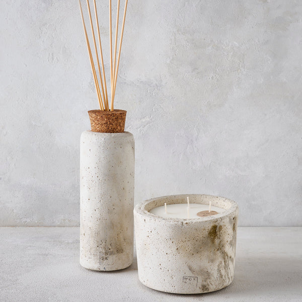 INDOOR MINÉREL BUNDLE - DIFFUSER  & CANDLE  ECRU
