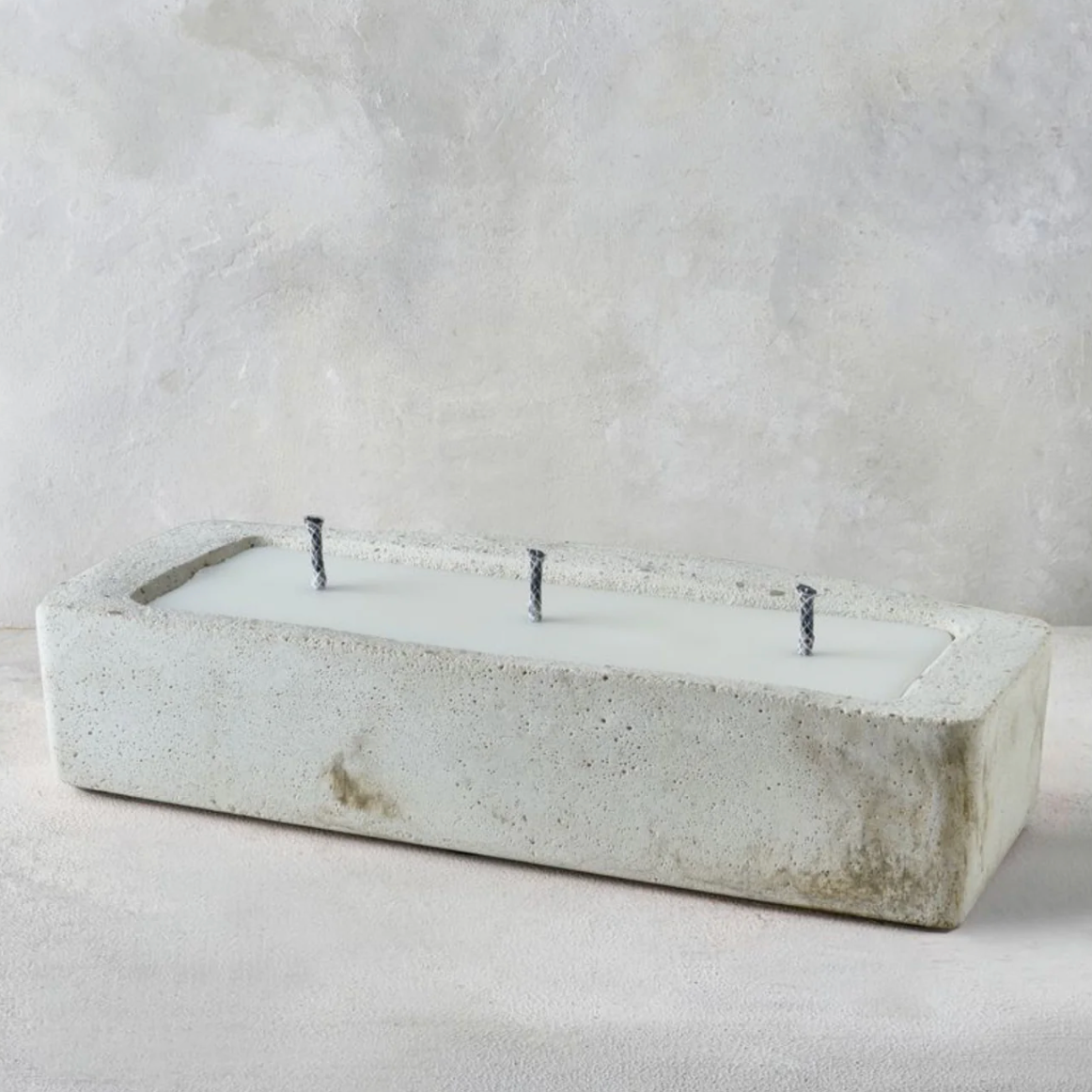 OUTDOOR MINÉREL TABLE CANDLE RECTANGLE